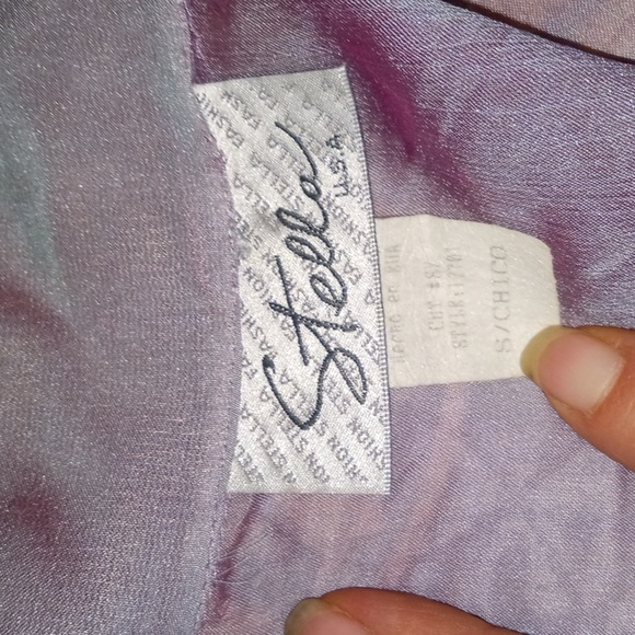 Shimmer Button Collard Shirt - Picture 4 of 6